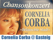 Cornelia Corba singt "Belauschte Stadt". Chansonkonzert in der Black Box, Gasteig